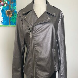 Women's Silver Moto Jacket